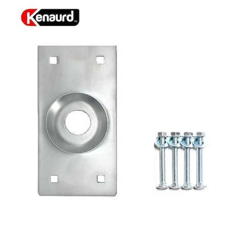 Kenaurd: Faceplate Cover For Mortise Cylinders / Protection - 26D / Satin Chrome